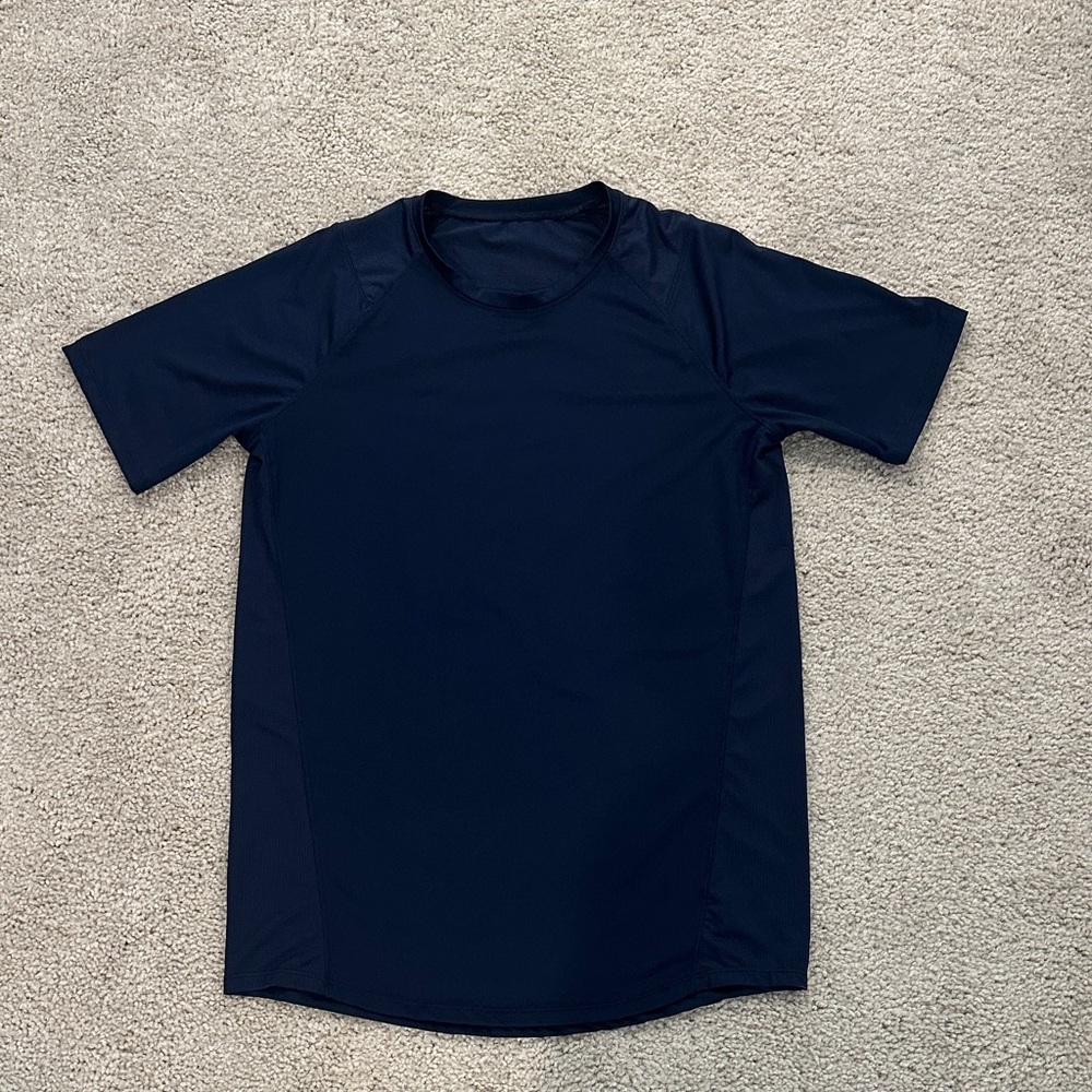 Men's Navy Short Sleeve Dry fit Tee